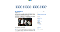 Desktop Screenshot of bluestonebookshop.com